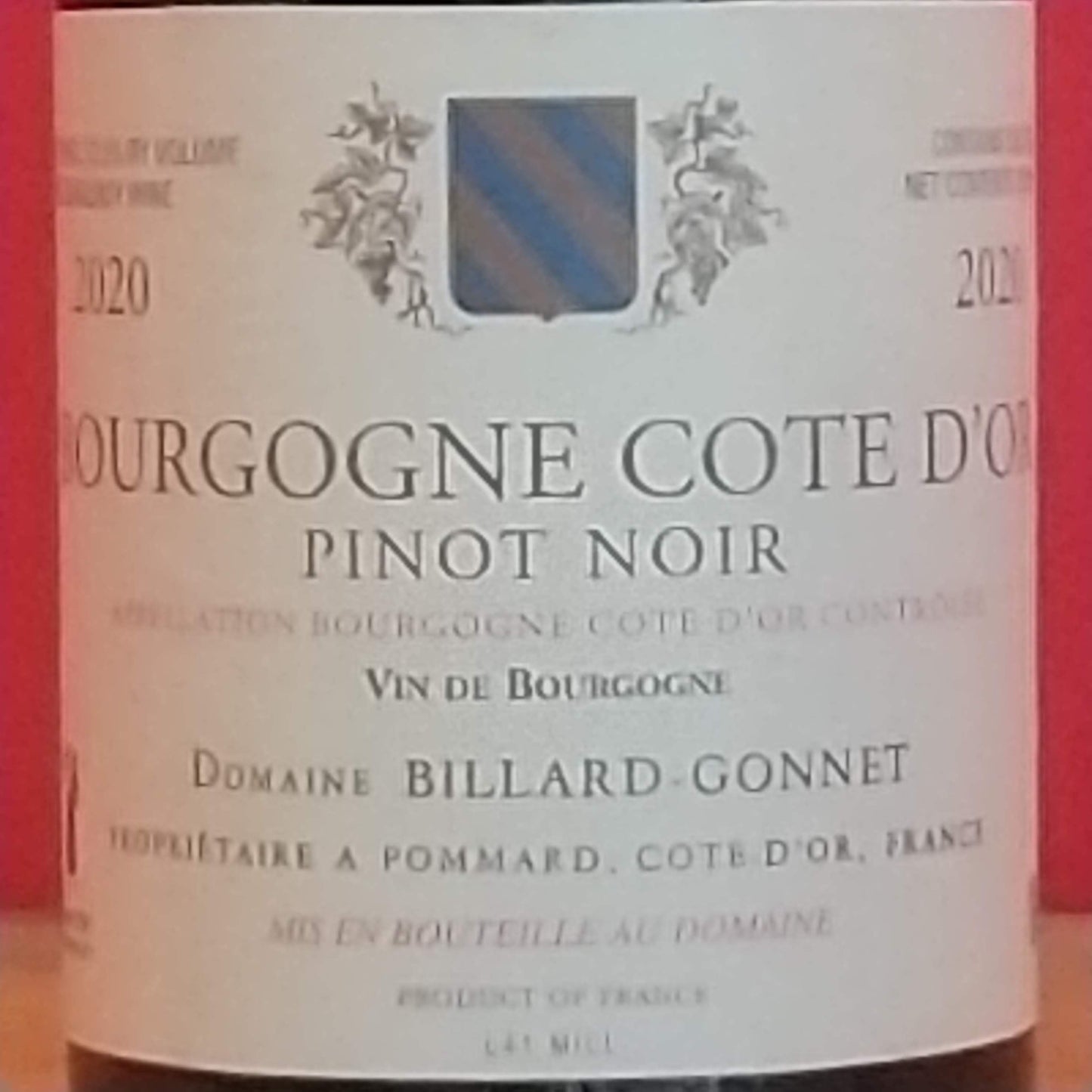 ビヤール ゴネ ブルゴーニュ ピノ ノワール 20