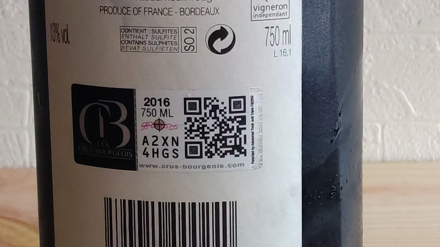 シャトー・デュ・ムーラン・ルージュ2016 🟥赤