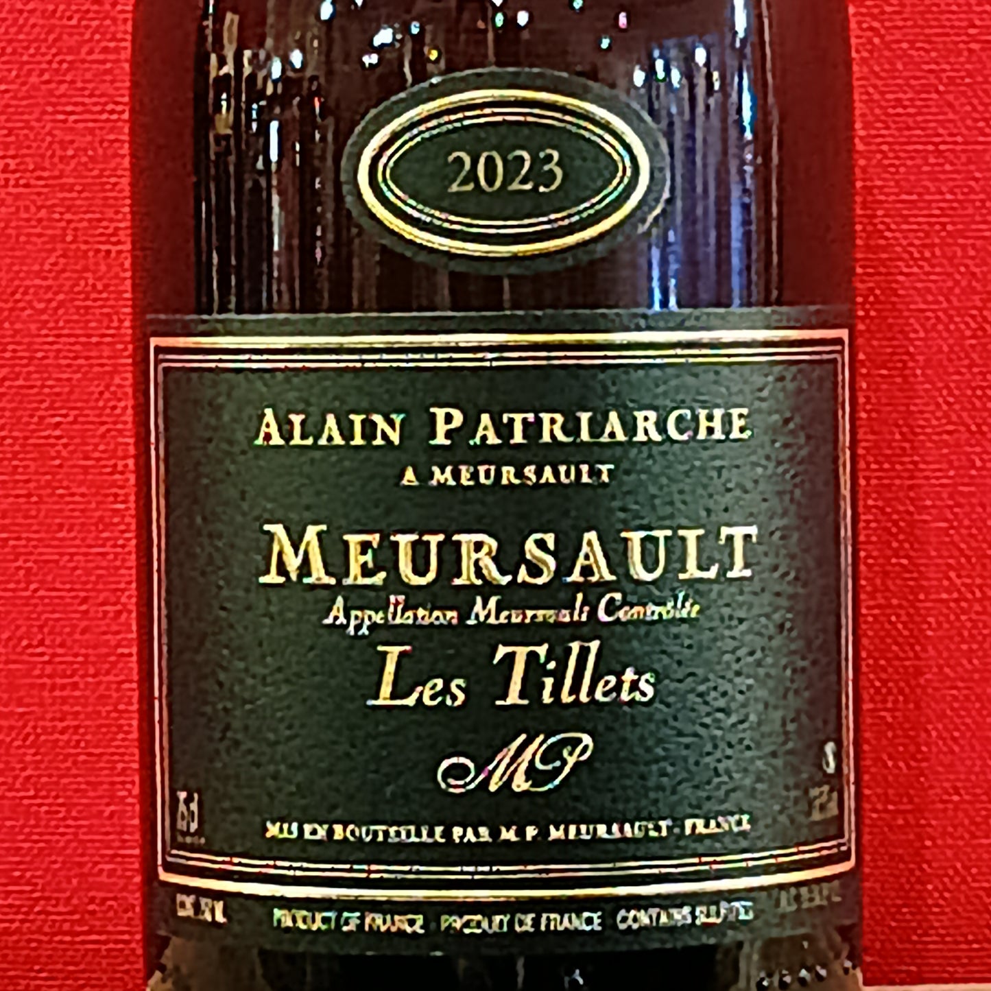 ムルソー　レ　ティエ　2023　アラン　パトリアルシュ