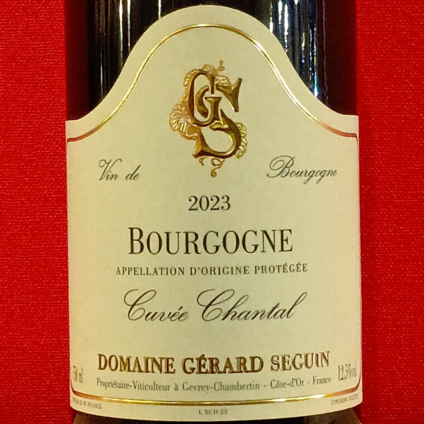 ブルゴーニュ　ルージュ　キュウ゛ェ　シャンタル　2023　ジェラール　セガン　赤