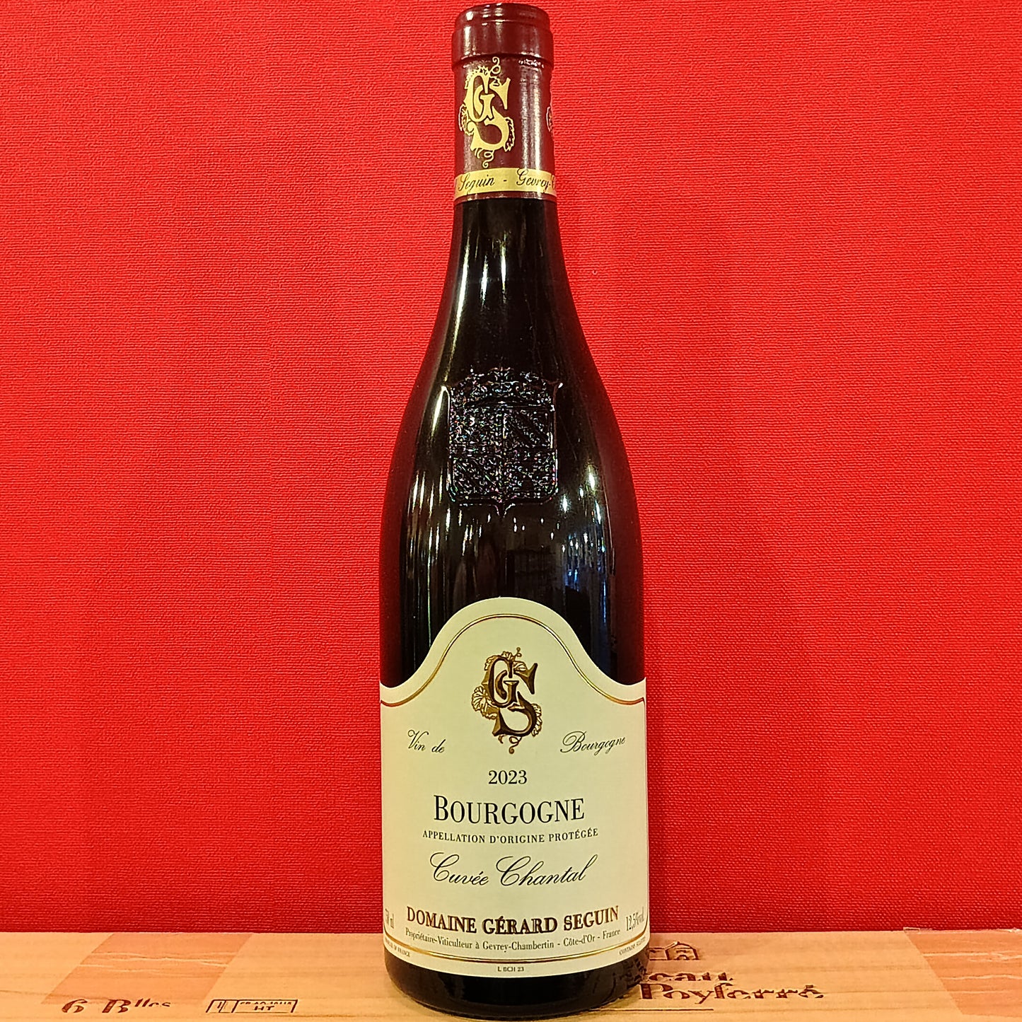 ブルゴーニュ　ルージュ　キュウ゛ェ　シャンタル　2023　ジェラール　セガン　赤