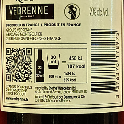 スーパーカシス　/　ヴェドレンヌ　700ml