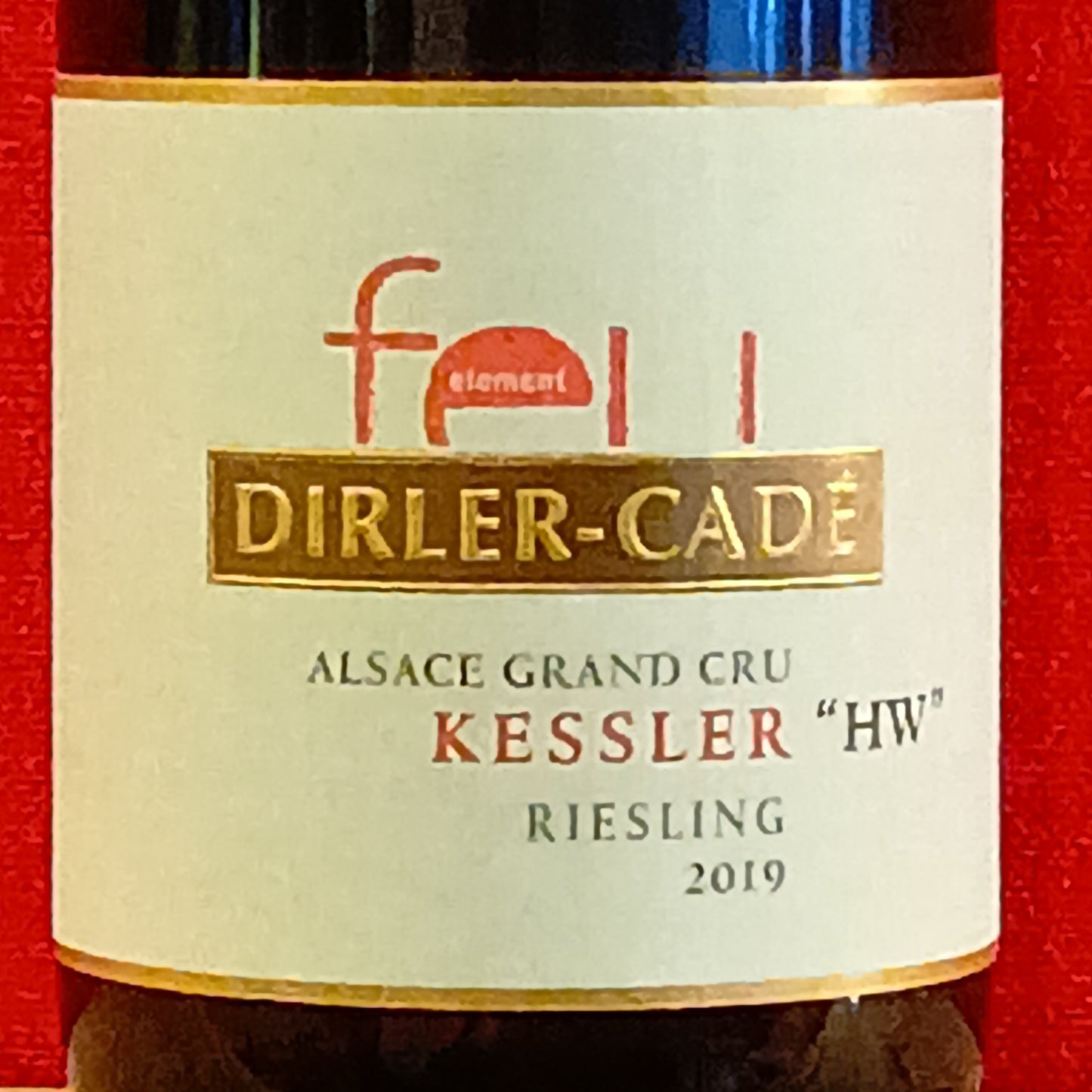 2019   アルザス　リースリング　グランクリュ　ケスレール　ハイス・ヴァネ　/　ディルレ・カデ