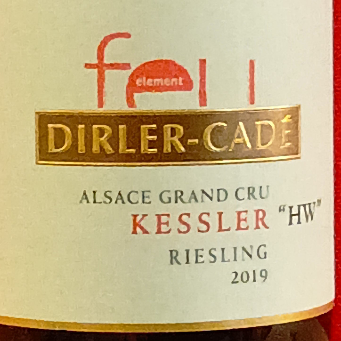 2019   アルザス　リースリング　グランクリュ　ケスレール　ハイス・ヴァネ　/　ディルレ・カデ