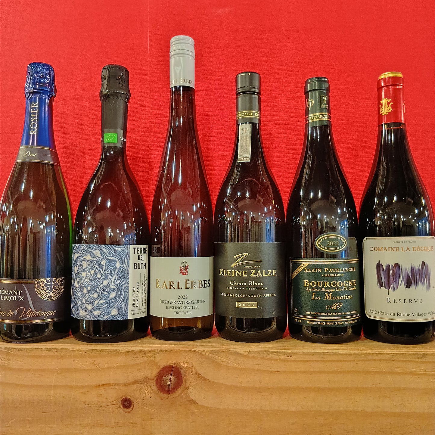 ミックス（泡、白、赤）6本セット