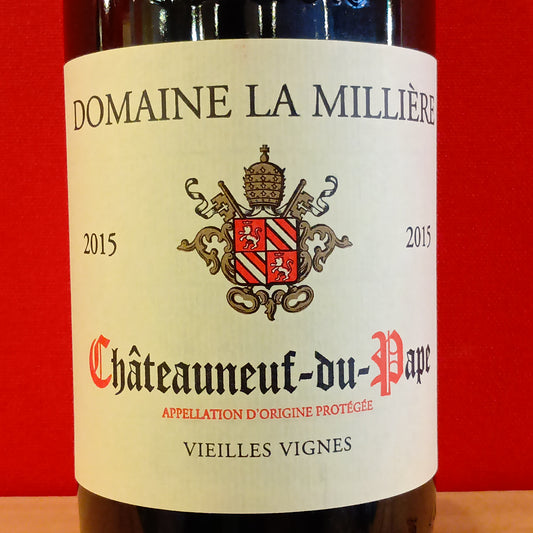 シャトーヌフ・デュ・パプ　V.V.  2015　ドメーヌ　ラ　ミリエール