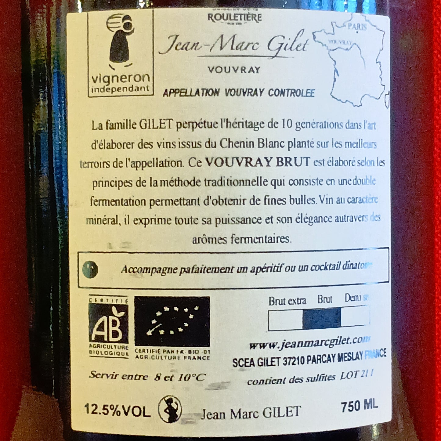 ドメーヌ・ド・ラ・ルレティエール ヴーヴレ メトード・トラディッショネル・ブリュット