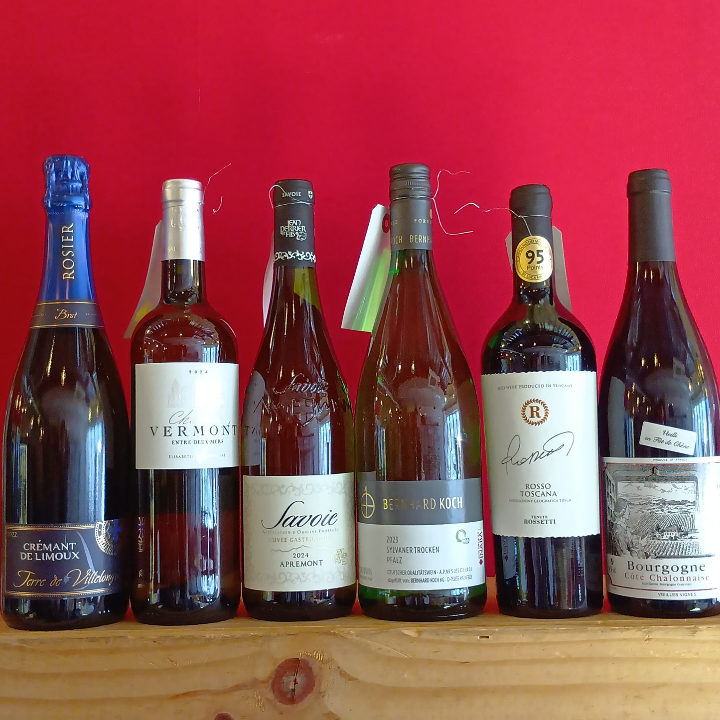 和食向け　６本セット　ミックス（泡１、白３、赤２）