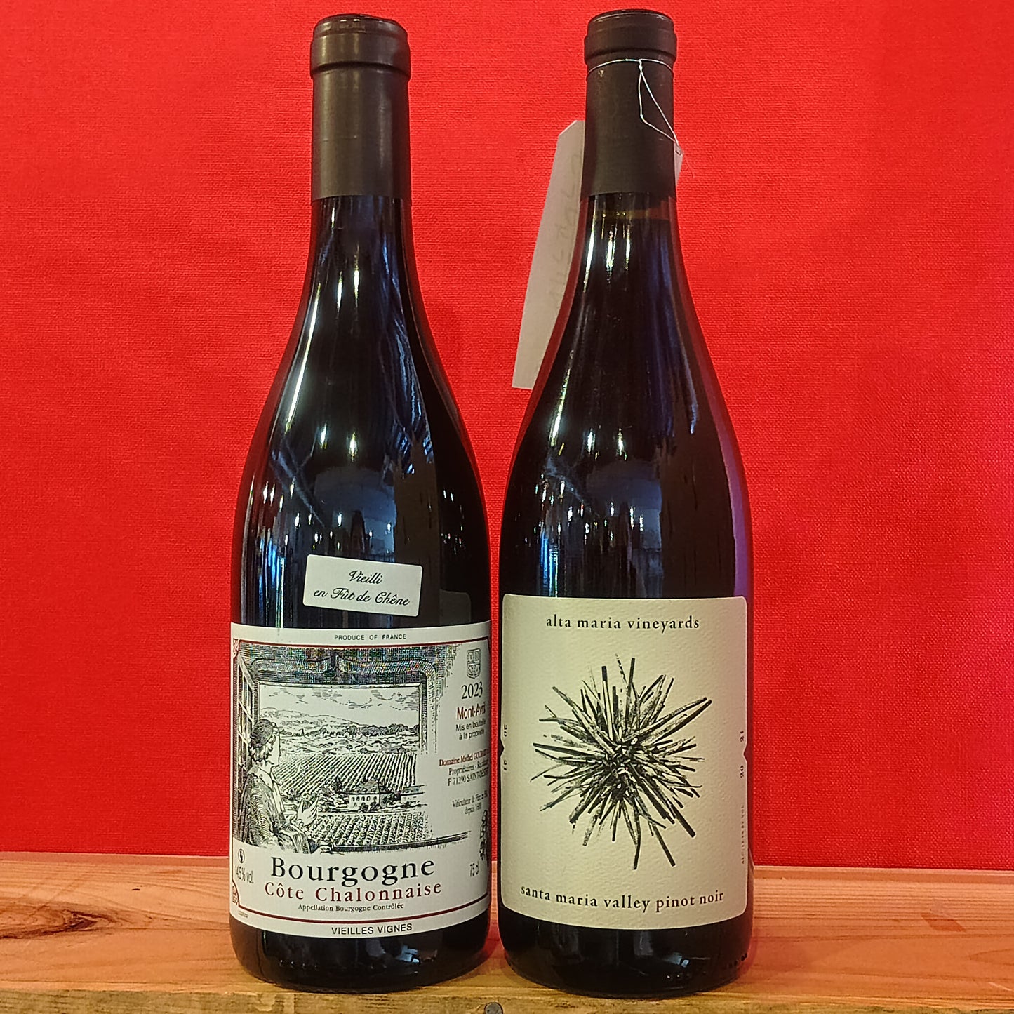 ピノ・ノワール2本セット　ブルゴーニュ＆カリフォルニア