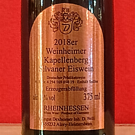 ヴァインハイマー　カペレンベルク　シルヴァーナー　アイスヴァイン　2018　ハインフリート　デクスハイマー 　🟡極甘口