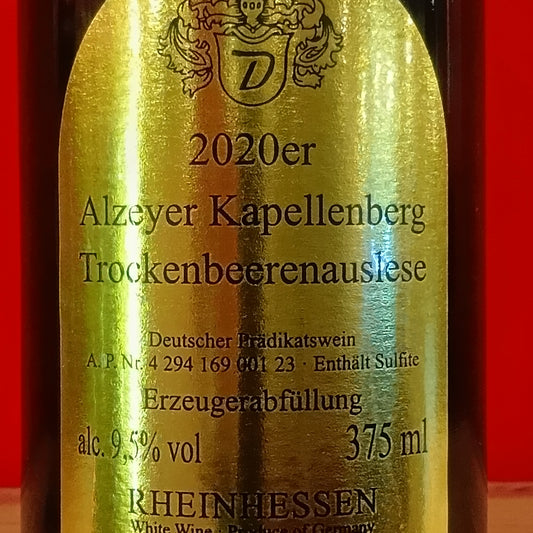 アルツァイヤー　カペレンベルグ　トロッケンベーレンアウスレーゼ　2022　ハインフリート　デクスハイマー 　🟡極甘口