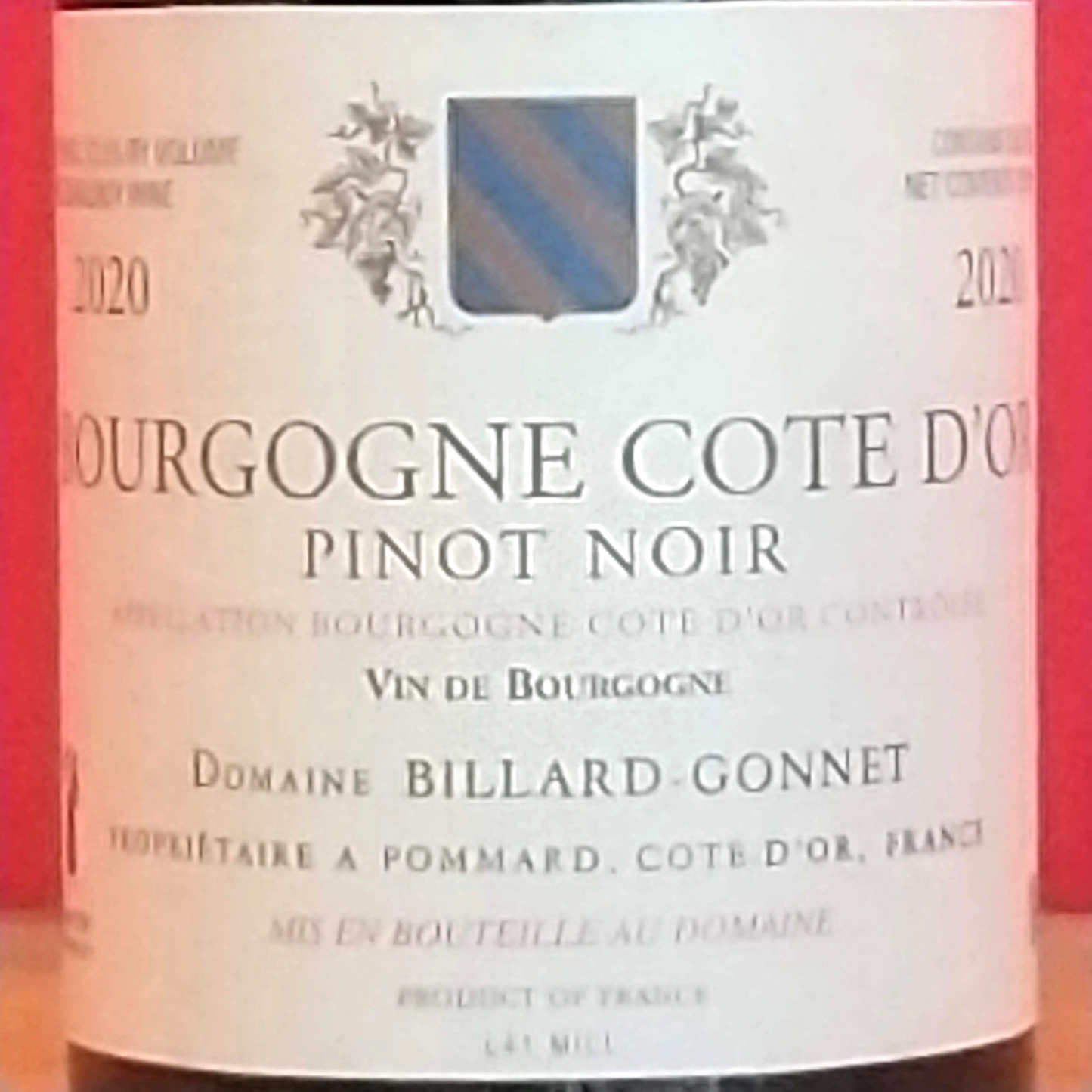 ビヤール　ゴネ　ブルゴーニュ　ピノ　ノワール　２０２２