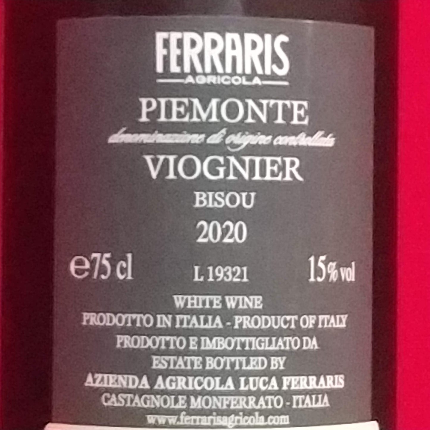 ビズ ピエモンテ ヴィオニエ 2021　ルカ フェラリス