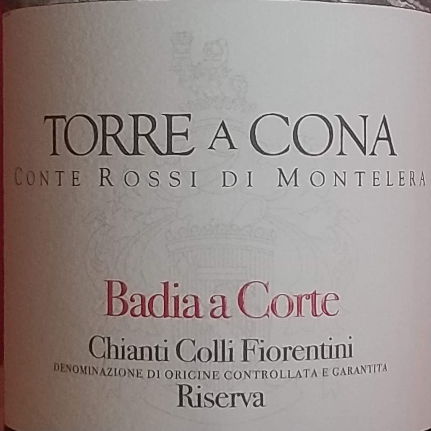 バディア・ア・コルテ/キャンティ　コッリ・フィオレンティーニ  リゼルヴァ　2018 /トッレアコーナ　🟥赤