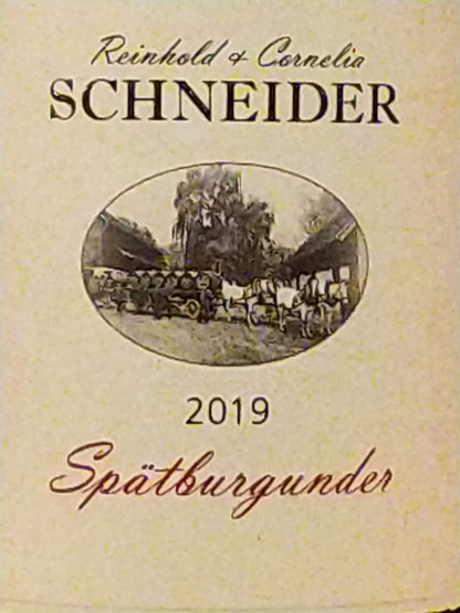 シュペートブルグンダー クヴァリテーツヴァイン トロッケン/ワイングート ラインホールト コーネリア シュナイダー　2019　🟥赤