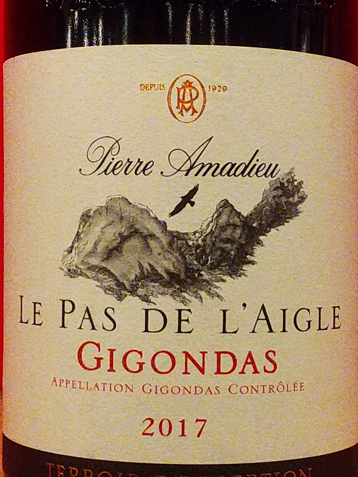 ジゴンダス  ル・パ・ド・レイグル2017ピエール・アマデュー　🟥赤