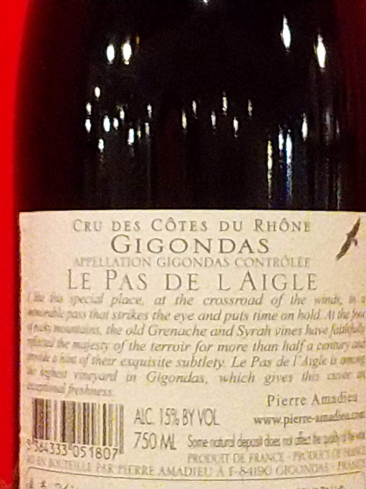 ジゴンダス  ル・パ・ド・レイグル2017ピエール・アマデュー　🟥赤