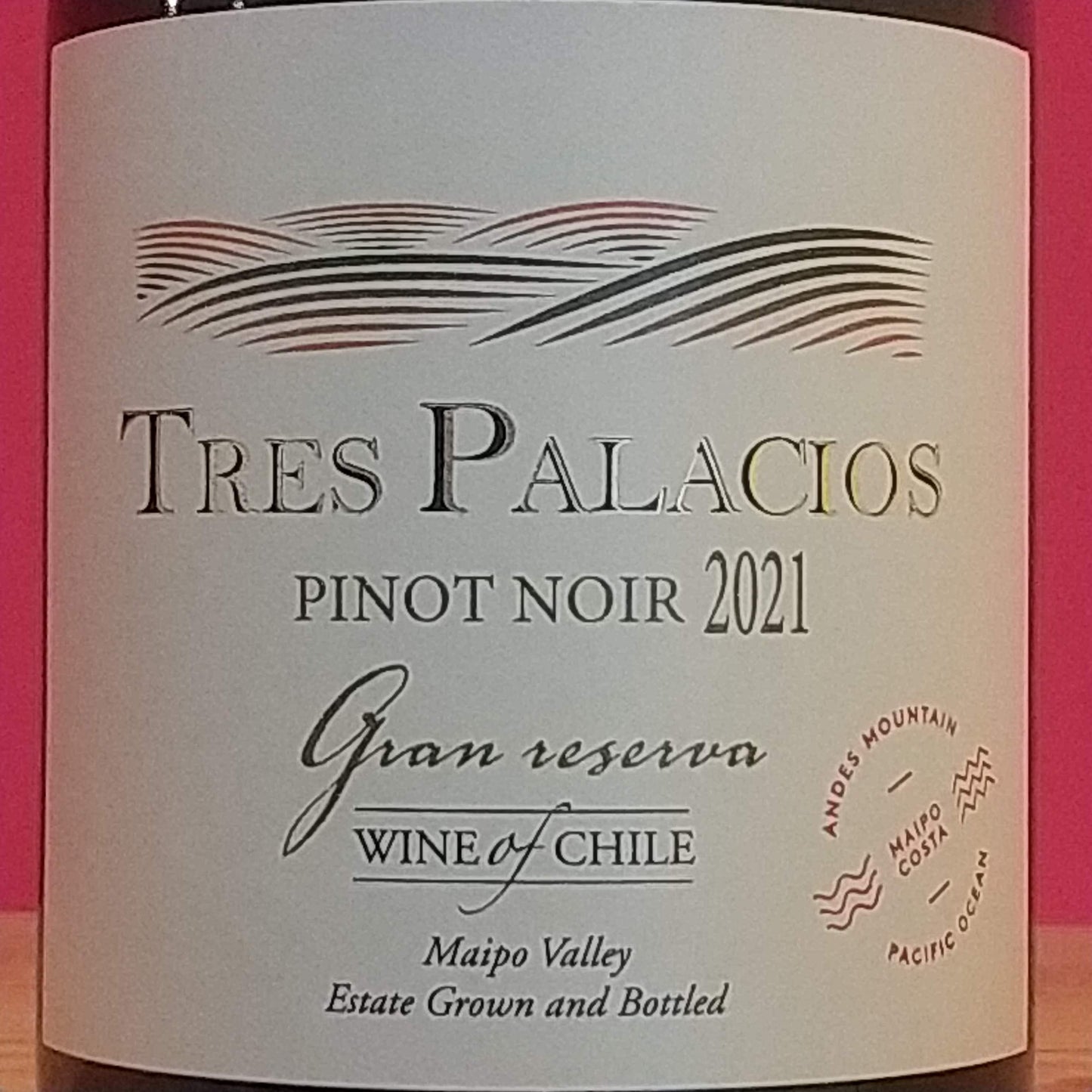 ピノ ノワール グラン レセルバ /トレス パラシオス　2021　🟥赤