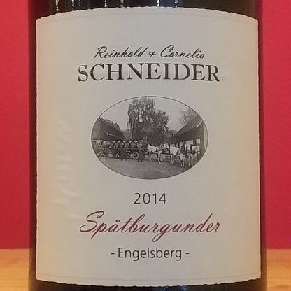 シュペートブルグンダー　トロッケン　エンゲルスベルク Spätburgunder Qualitätswein Trocken Engelsberg　2014　🟥赤