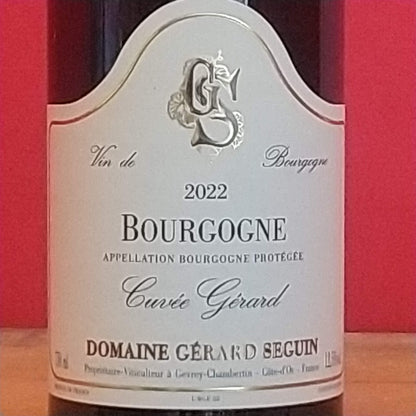 ジェラール　セガン　ブルゴーニュルージュ　キュウ゛ェ　ジェラール　2022　🟥赤