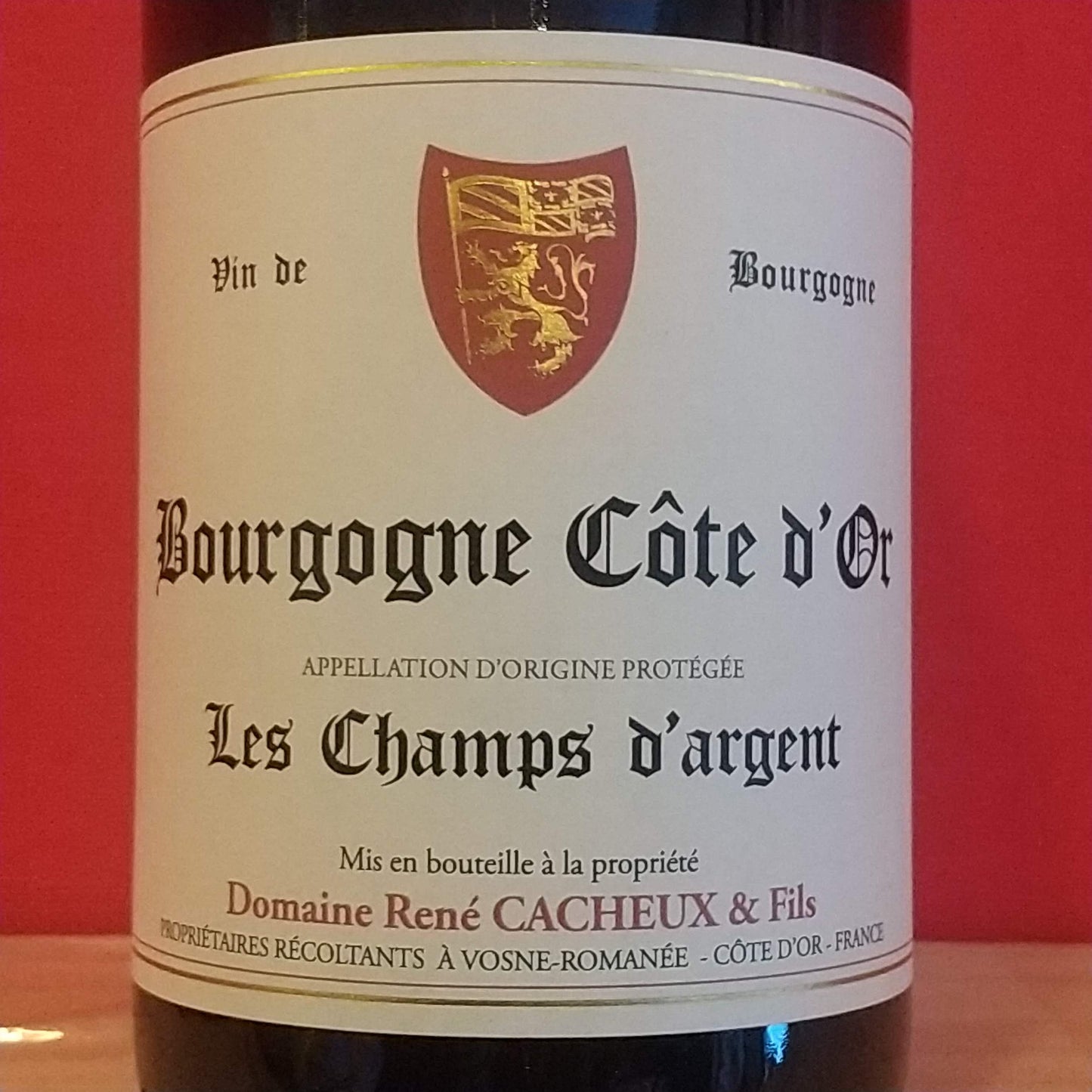 ブルゴーニュ　ルージュ　レ・シャン・ダルジャン　2022　ルネ・カシュー