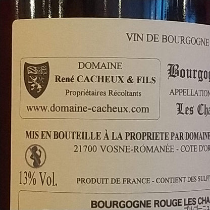 ブルゴーニュ　ルージュ　レ・シャン・ダルジャン　2022　ルネ・カシュー