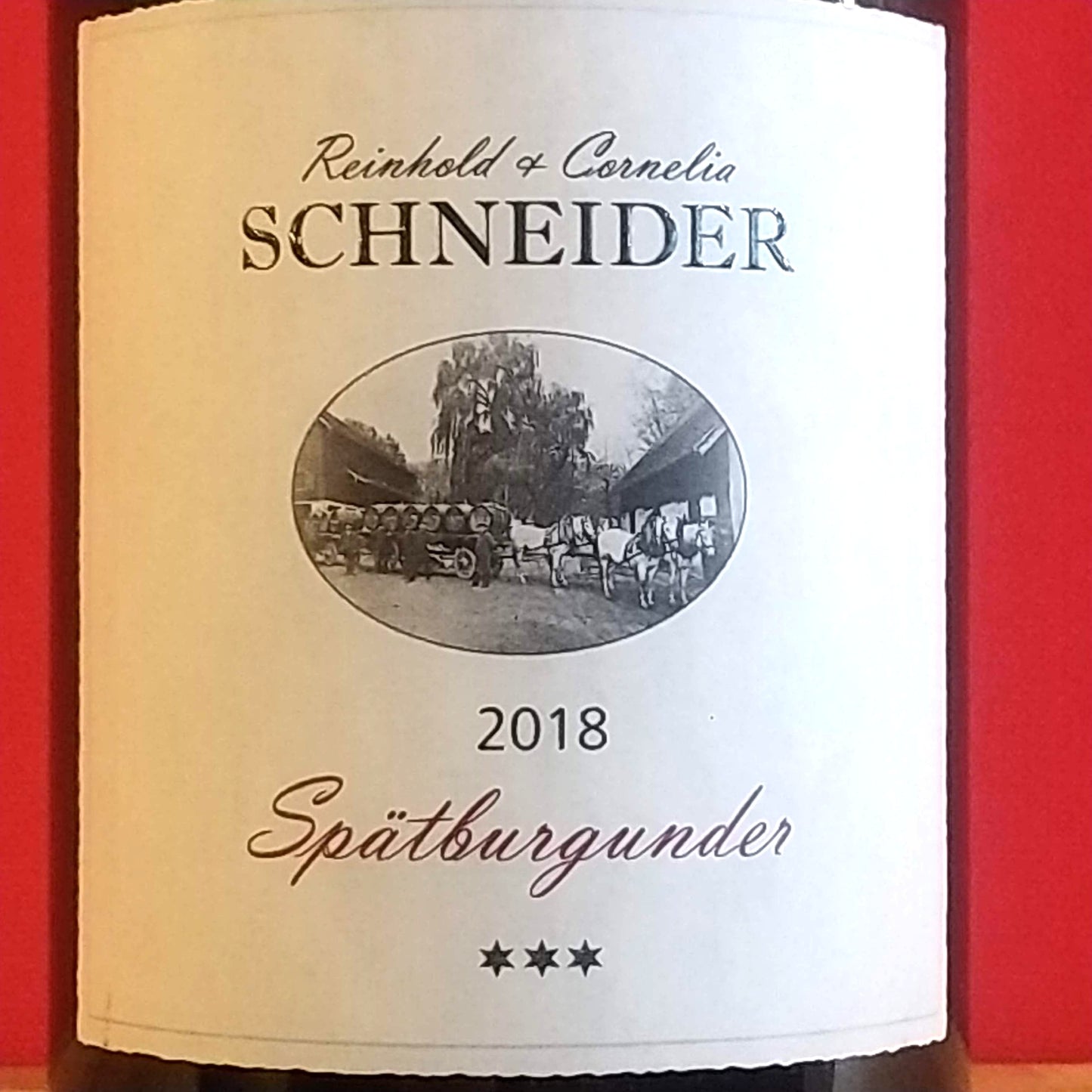 シュペートブルグンダー トロッケン ★★★ 赤 2018　ワイングート ラインホールト コーネリア シュナイダー