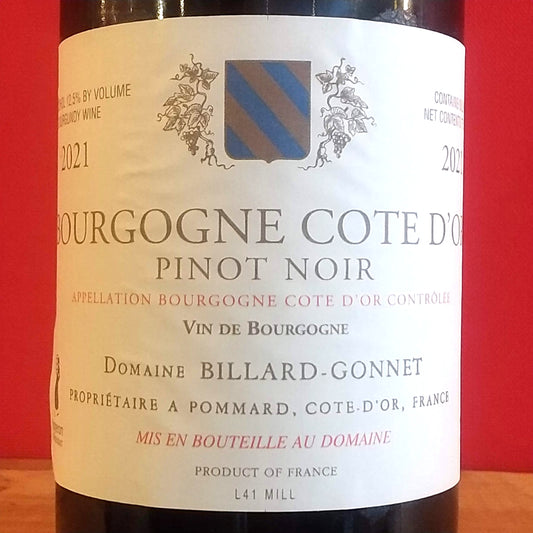 ビヤール　ゴネ　ブルゴーニュ　ピノ　ノワール　２０２１