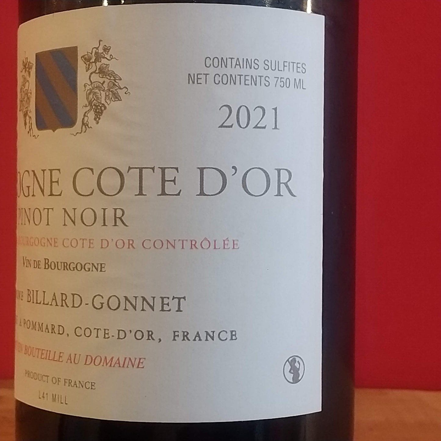 ビヤール　ゴネ　ブルゴーニュ　ピノ　ノワール　２０２１