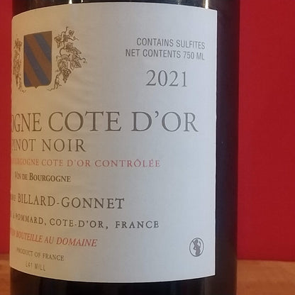 ビヤール　ゴネ　ブルゴーニュ　ピノ　ノワール　２０２１