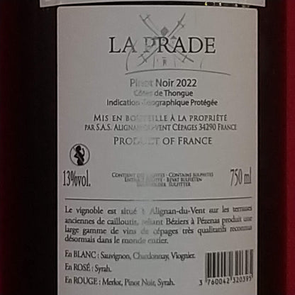 ピノ・ノワール　グランド・レゼルヴ　ドメーヌ　ラ・プラド