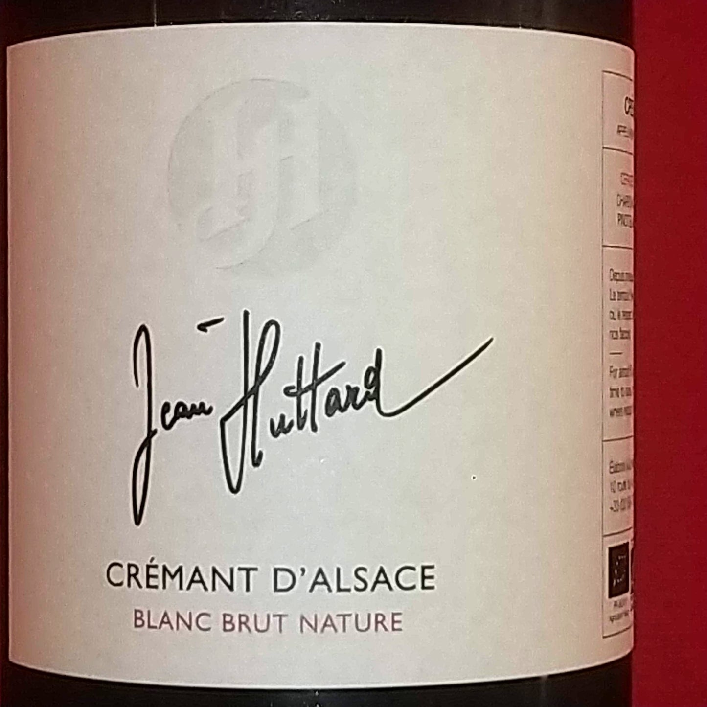 クレマン　ダルザス　ブリュット　ナチュール　/　ジャン・ユタール