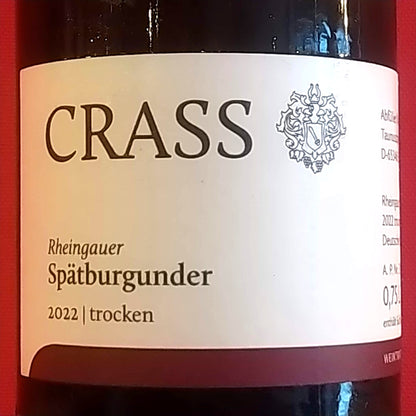 ラインガウアー シュペートブルグンダー トロッケン 2022 / クラス