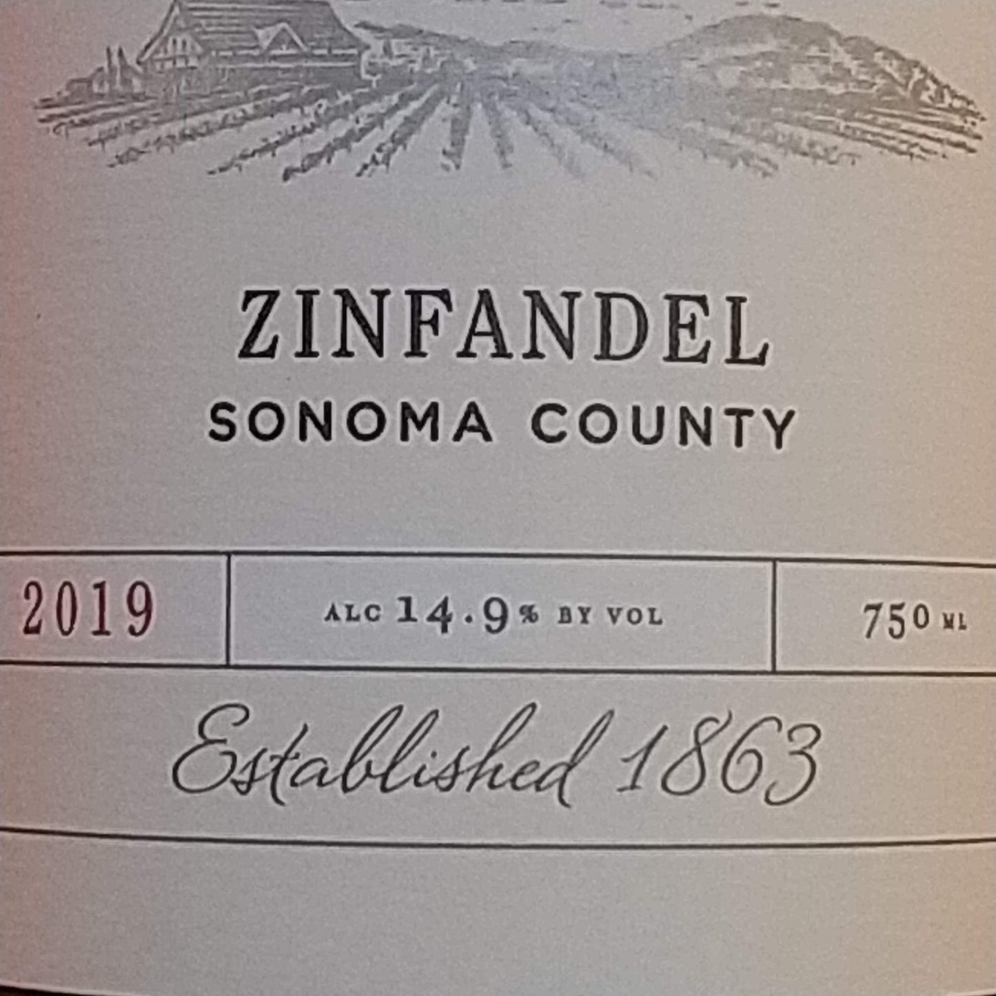 ジンファンデル  ソノマ・カウンティ／ヴァレー・オブ・ザ・ムーン2019　🟥赤