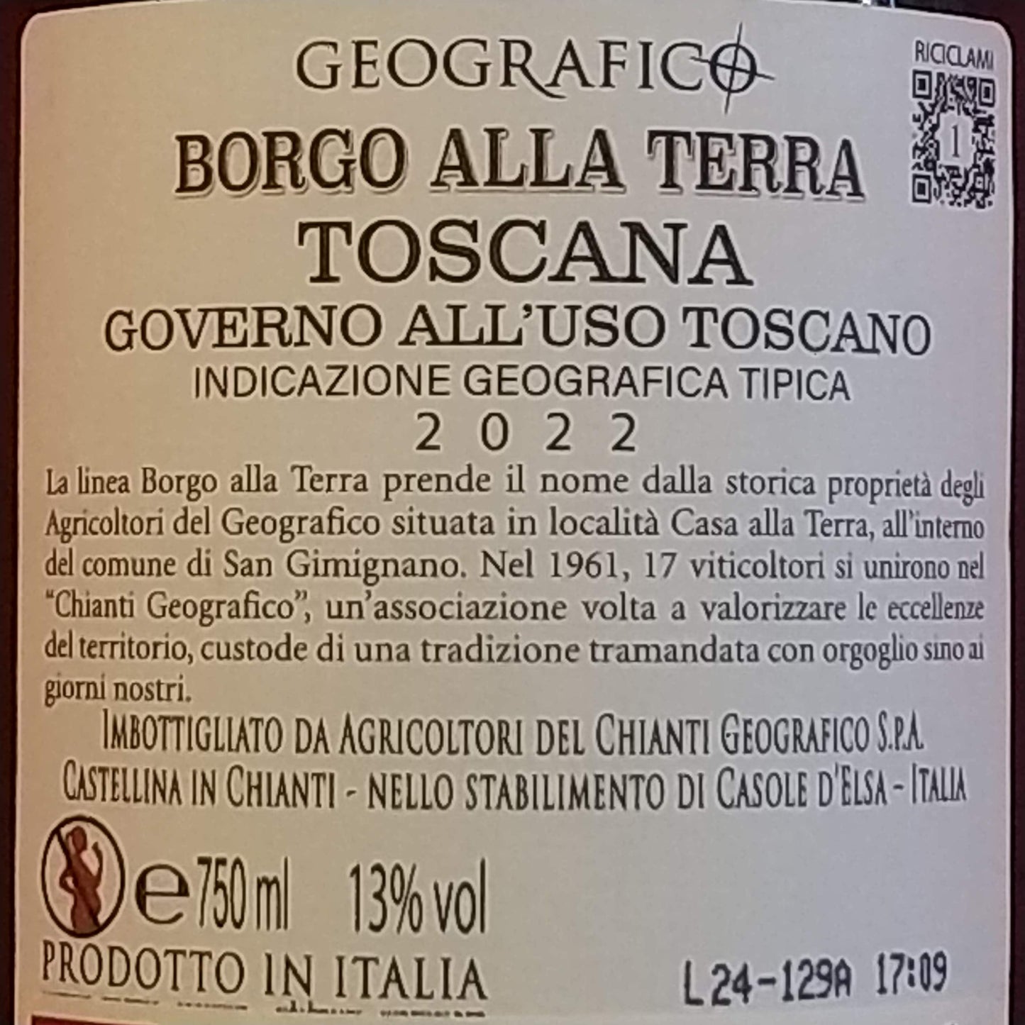 ジェオグラフィコ ボルゴ アッラ テッラ ゴヴェルノ アッルーゾ 2022/ジェオグラフィコ