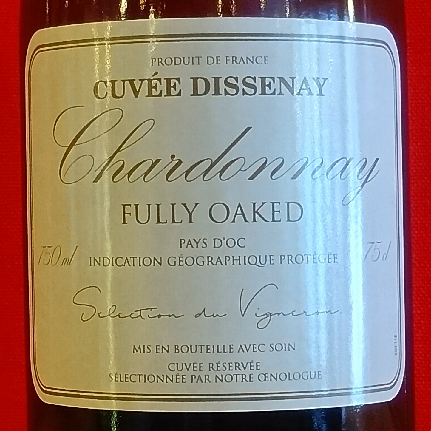 シャルドネ　キュヴェ　ディスネ　100％オーク　南フランス